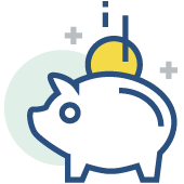 Piggy bank icon